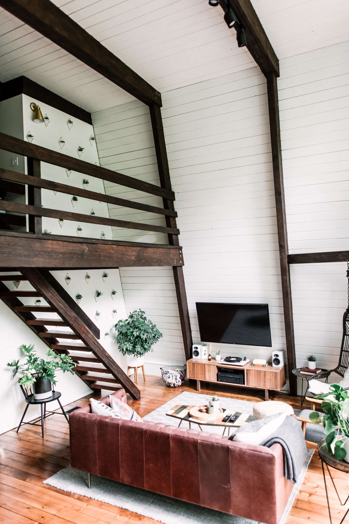 “We knew plants were going to be central to the design of our home so we stuck them in every corner we could find.”
