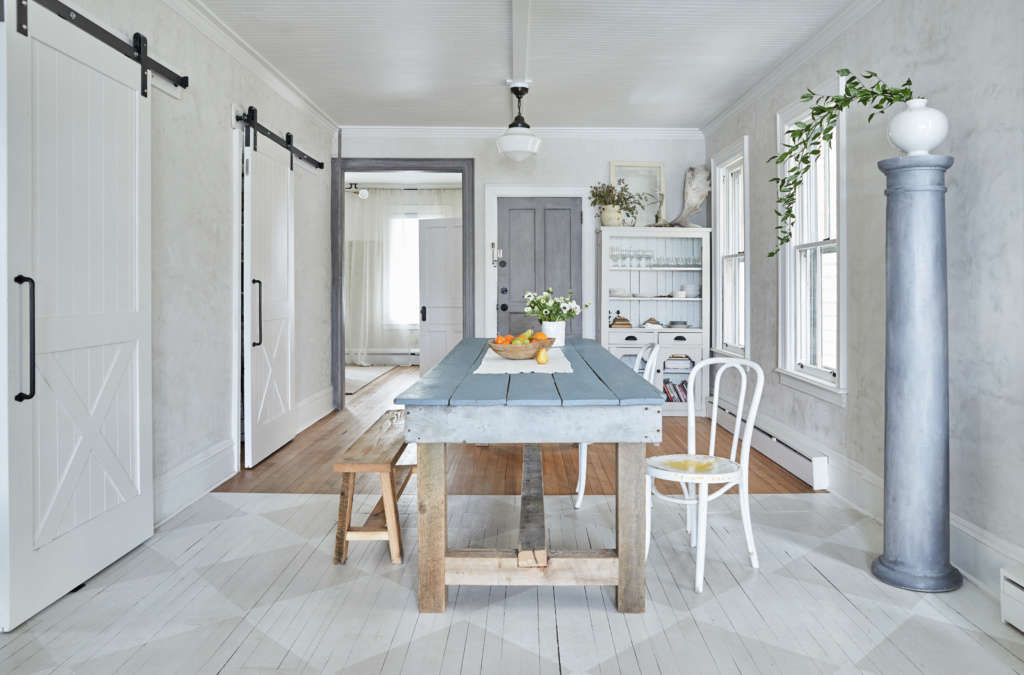 Vintage Minimalist Living Dining Area Inside This Old Hudson